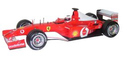 Hotwheels 1:18 Scale Ferrari F2002 Race Car 2002 - R.Barrichello