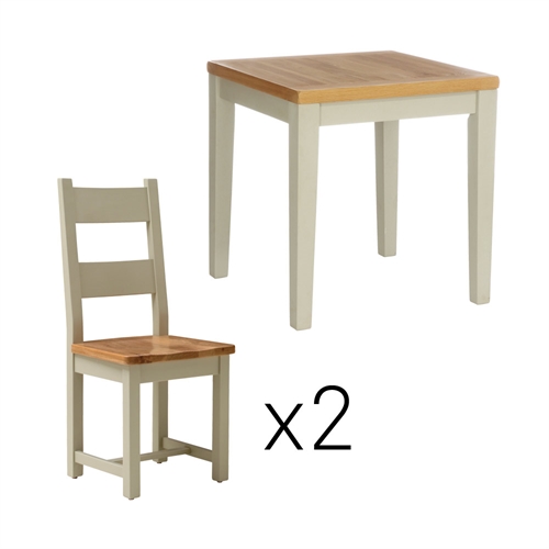 Houghton Painted Small Dining Set with 2