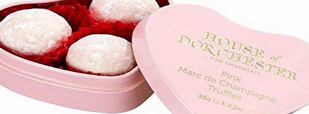 House Of Dorchester  Pink Marc De Champagne Mini Heart Tin (Pack of 2)
