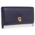 House of Florence Boar Leather and Canvas Ladies`Wallet
