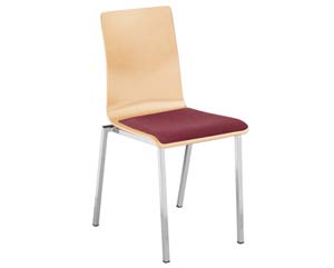 Howe chair with upholstered seat