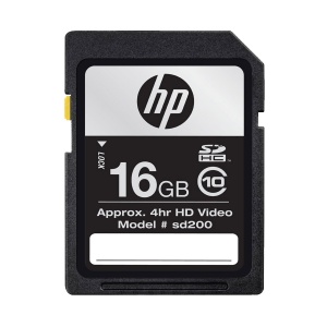 HP 16GB SD (SDHC) Card - Class 10