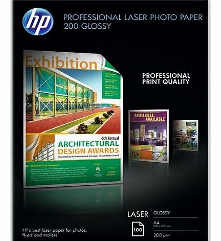 CG966A Professional Glossy Laser Photo Paper A4 210x297mm 200 g/m2 (100 Sheets)