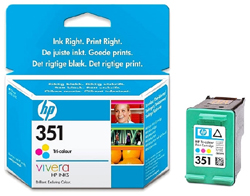 HP Genuine Tri-Colour HP351 Ink Cartridge - CB337EE