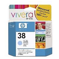 HP No.38 Light Cyan Pigment Ink Cartridge with