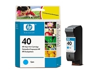 HP No.40 Cyan Ink Cartridge (42ml) 51640CE