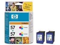 HP No.57 3-Colour Inkjet Print Cartridge 2-Pack