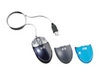 HP USB travel mouse - wired - USB grey black blue