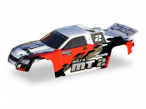 HPi Nitro MT-1 Truck Body Painted (Red/Wht/Grey