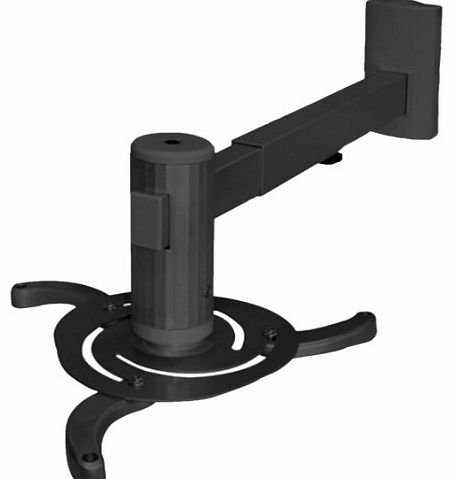 Tiltable and Rotatable Projector Wall Bracket - Black