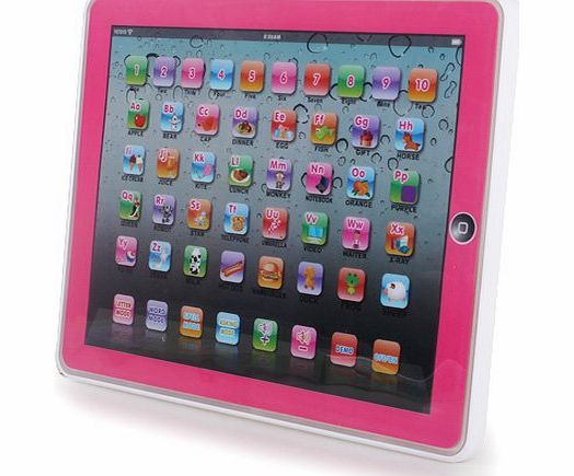 HSN Y-Pad Touch Screen Pad Childrens Learning Tablet Computer Laptop For TODDLER CHILD Kids Toy Pink