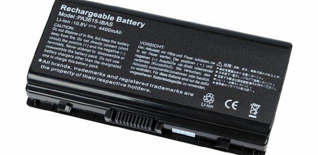 HST Mall 10.8V 4400mAH High Quality New Laptop Battery for Toshiba Equium L40 Satellite / Pro L Series PA3615U-1BRM PA3615U-1BRS PABAS115