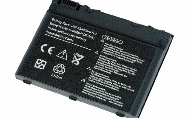 HST Mall 6 Cell 10.8V 4400mAh Laptop Battery for Advent 5301 5302 5311 5312 5313 5421 5431 5511 5611 5612 5711 5712, U40-3S4400-G1L3 U40-3S4400-C1M1