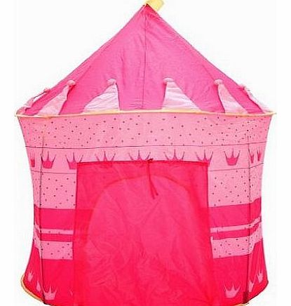 Fairy Tale Role Girls Pink Princess Pop Up Castle Use Toy Play Tent Playhouse
