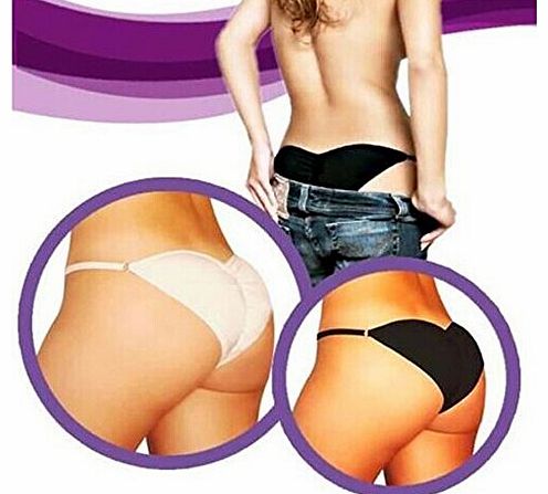HuaYang Lady Girl Beauty Shaping Buttock Bottom Enhancement Padded Pants Lingerie Underwear(Size: M; Black)