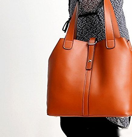 HUAYI-OS Women Vintage Decent Handbag Shoulder Bag Genuine Leather Tote Lady Purse Bag