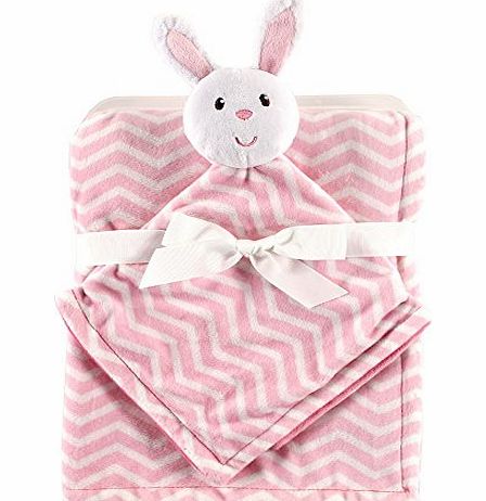 Hudson Baby Girls Pink Plush Blanket and Bunny Security Blanket (Pink Bunny)