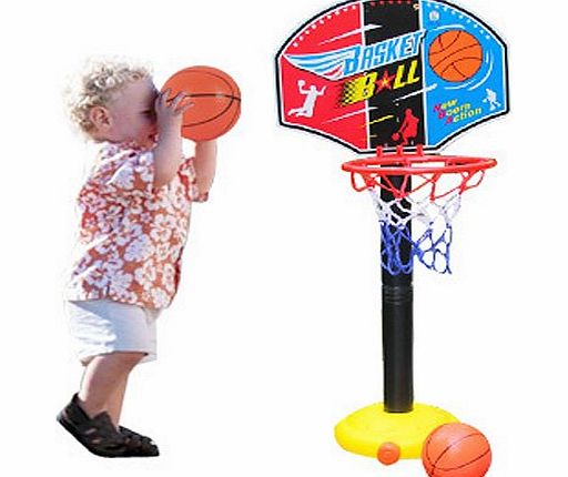 TOBA021 Junior Basketball Hoop And Stand Ball Pump Set Indoor Outdoor Fun Toys Activities Boy Kids For 3 years older Christmas Gift