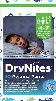 DryNites Pyjama Pants for Boys - 4 to 7 Years, 3 x Packs of 10 Pants