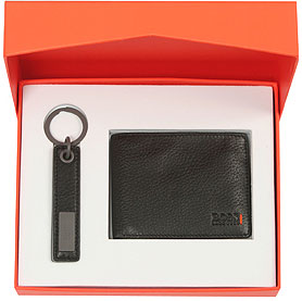Boss - Boxed Wallet and Key Ring Gift Set