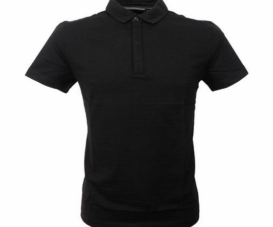 Hugo Boss Black Label Vito Mens Polo Shirt in Black