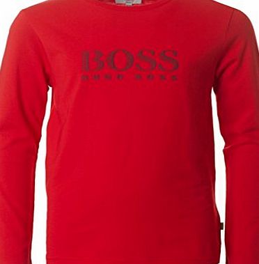 Hugo Boss Boss Long Sleeve T Shirt Red J2 12Y