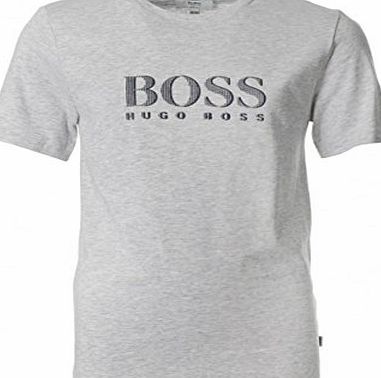 Hugo Boss Boys Hugo Boss J25V74 A07 Round Neck Cotton T-Shirt Grey