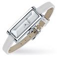 Hugo Boss Donna - Ladies`White Thin Leather Band Watch