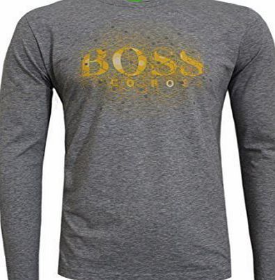Hugo Boss  MENS GR TOGN 2 LONG SLEEVE T SHIRT BLACK, GREY, RED S, M, L, XL, XXL (XL, Grey)