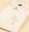 Mens Cream Long Sleeve Cotton Shirt - Black Label