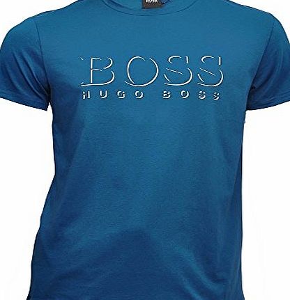 Hugo Boss Mens Hugo Boss Mens Teal Printed T-Shirt M