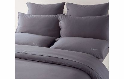 Hugo Boss Plain Dye Bedding Charcoal Pillowcase Regular