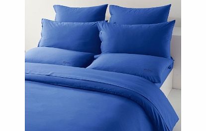 Hugo Boss Plain Dye Bedding Cobalt Fitted Sheets Single
