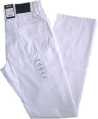 Hugo Boss White Cotton Jeans