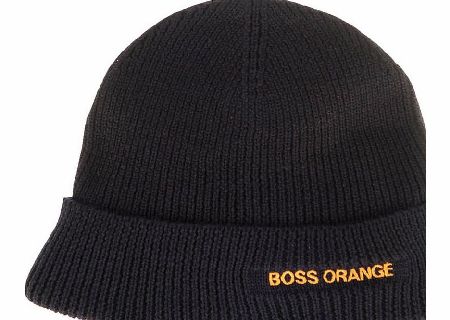 Hugo Boss Wool Beanie Hat - Navy