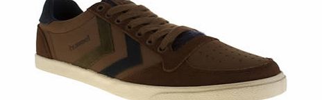 Hummel Brown Slimmer Stadil Mix Low Trainers