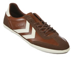 Hummel Roma Heritage Brown/White Leather Trainers