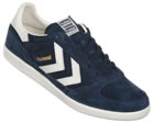 Hummel Victory Low Dress Blue Suede Trainers