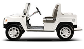 hummer H3 Golf Buggy White