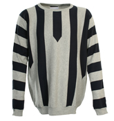 Dirk Grey and Navy Stripe Sweater