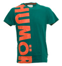 Green T-Shirt with Orange Logo