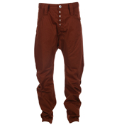 Santiago Russet Brown Chino Trousers
