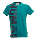 Turquoise T-Shirt with Navy Logo