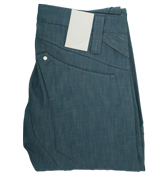 Weely Mid Blue Jeans - 34` Leg