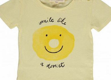 Donut baby T-shirt Pale yellow `3 months,6