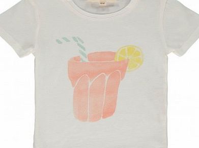 Lemonade baby T-shirt Ecru `3 months,6 months,12