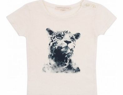 Leopard T-Shirt Off white `3 months,6 months,12