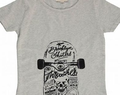 Skateboard T-shirt Heather grey `4 years,6
