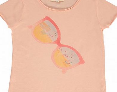 Sunglasses T-shirt Peach `2 years,4 years,6