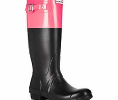 Hunter Black and pink Wellington boots